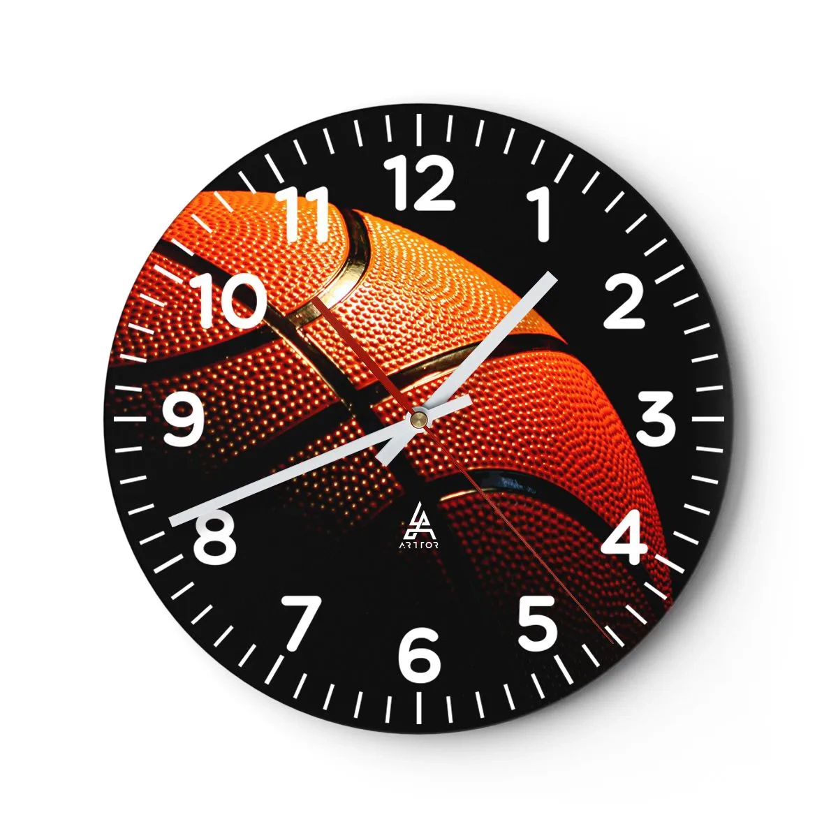 Wanduhr - Glasuhr - Schön wie ein Planet - 30x30 cm