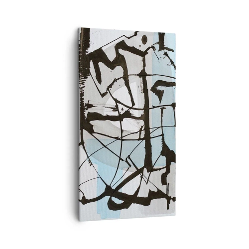 Bild auf Leinwand - Leinwandbild - Trotzdem blau - 45x80 cm