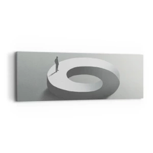 Bild auf Leinwand - Leinwandbild - Und wie soll man davon klug werden - 90x30 cm