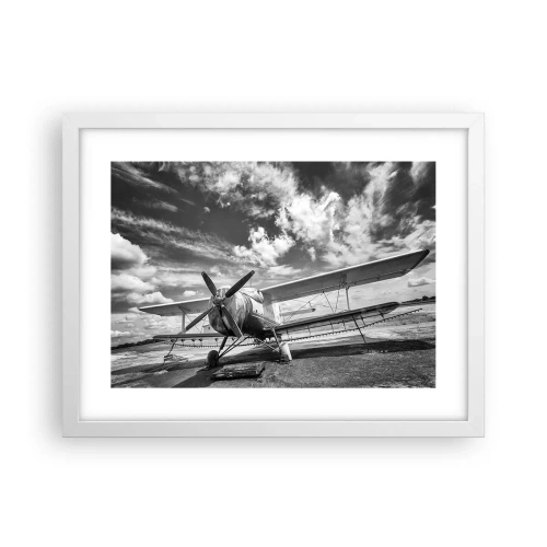 Poster in einem weißen Rahmen - Ich kann es kaum erwarten! - 40x30 cm