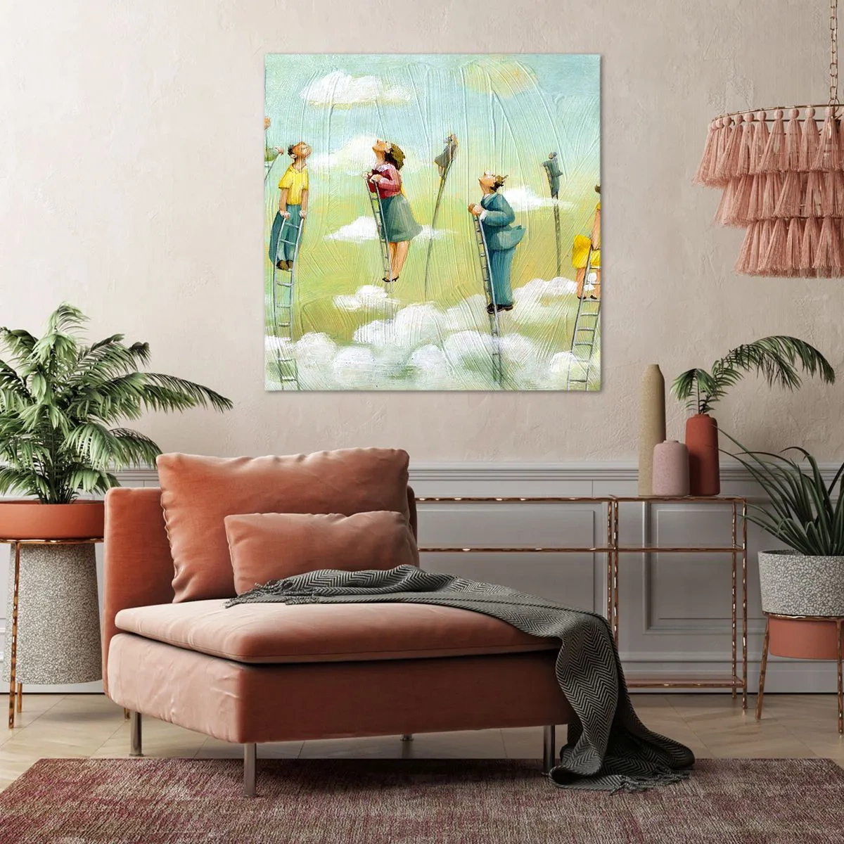 Bild auf Leinwand - Leinwandbild - Hinter deinem Traum - 50x50 cm