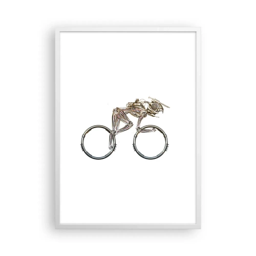 Poster in einem weißen Rahmen - Eine tolle Maschine - 50x70 cm