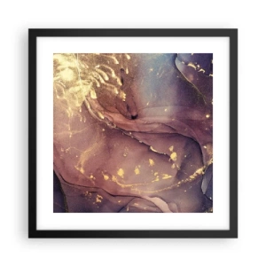 Poster in einem schwarzem Rahmen - Materie und Geist - 40x40 cm