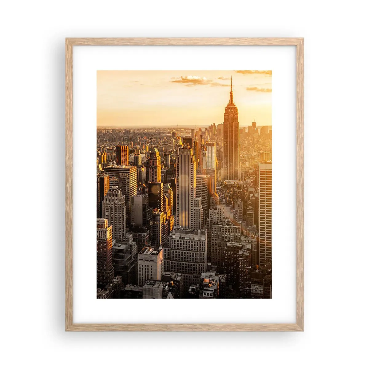 Poster in einem Rahmen aus heller Eiche - In der Sonne wachsen - 40x50 cm