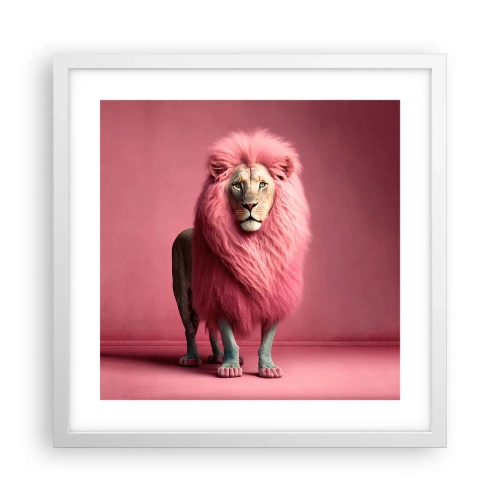 Poster in einem weißen Rahmen - Und du hast keine Angst mehr - 40x40 cm