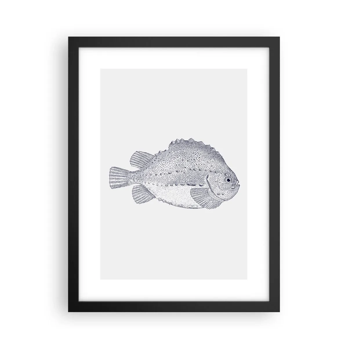 Poster in einem schwarzem Rahmen - Für das Album des Naturforschers - 30x40 cm