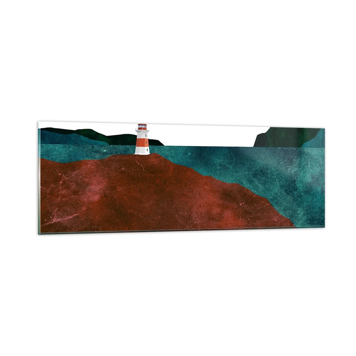 Glasbild - Bild auf glas - Aufs Meer starren - 90x30 cm