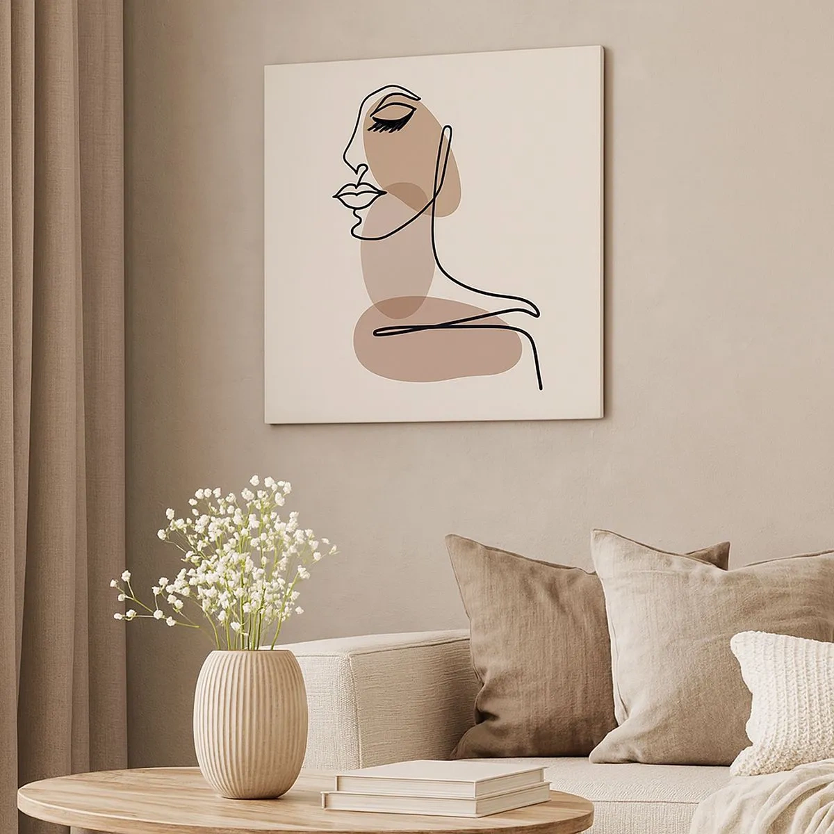 Bild auf Leinwand - Leinwandbild - Sich selbst zugehört - 30x30 cm