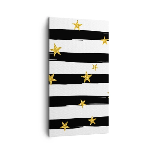 Bild auf Leinwand - Leinwandbild - Wir wurden alle unter einem glücklichen Stern geboren - 45x80 cm