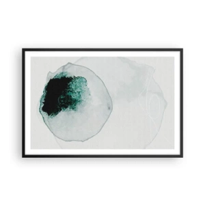 Poster in einem schwarzem Rahmen - In einem Tropfen Wasser - 91x61 cm