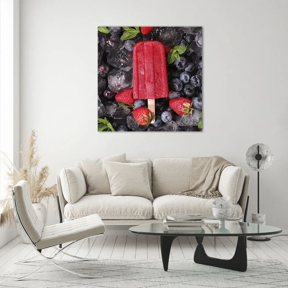 Glasbild - Bild auf glas - So schmeckt der heiße Sommer - 30x30 cm