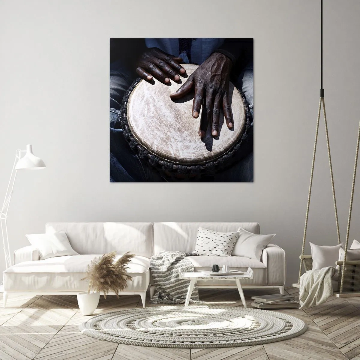 Bild auf Leinwand - Leinwandbild - Lebe in deinem eigenen Rhythmus - 60x60 cm