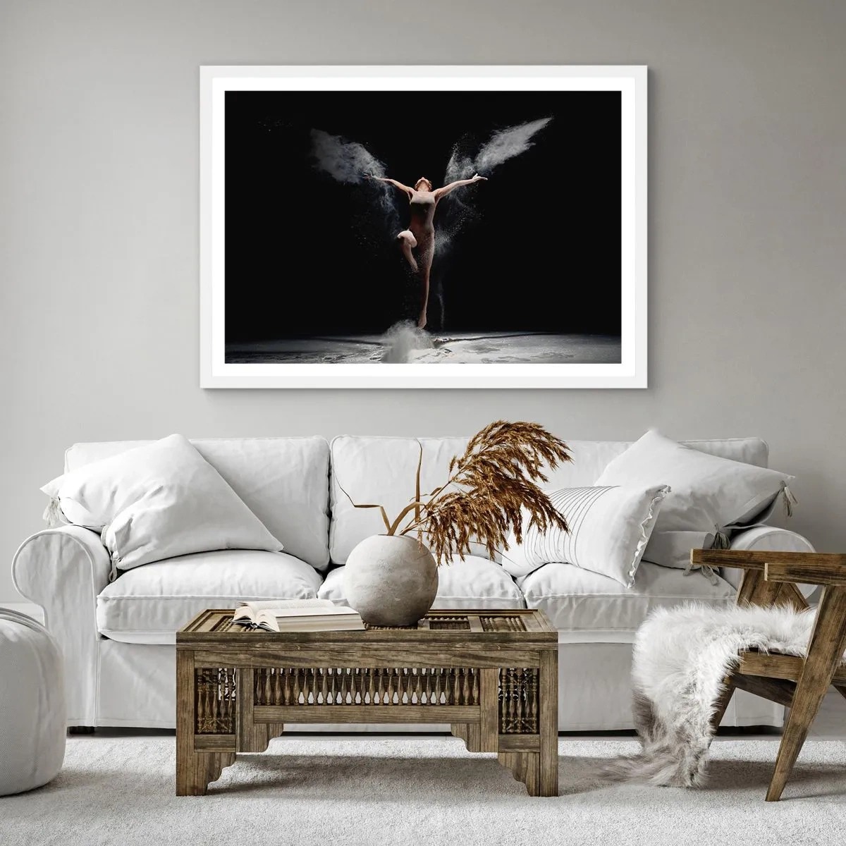 Poster in einem weißen Rahmen - Elfen existieren - 40x40 cm