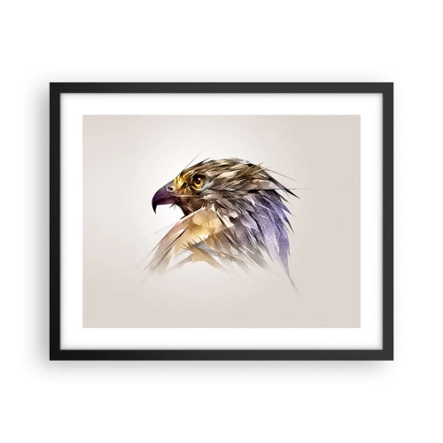 Poster in einem schwarzem Rahmen - Porträt eines Kriegers - 50x40 cm