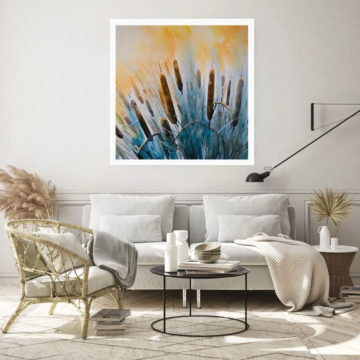 Poster - Die Kälte des Wassers, die Hitze der Sonne - 60x60 cm