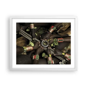 Poster in einem weißen Rahmen - Wir sind zusammen - 50x40 cm