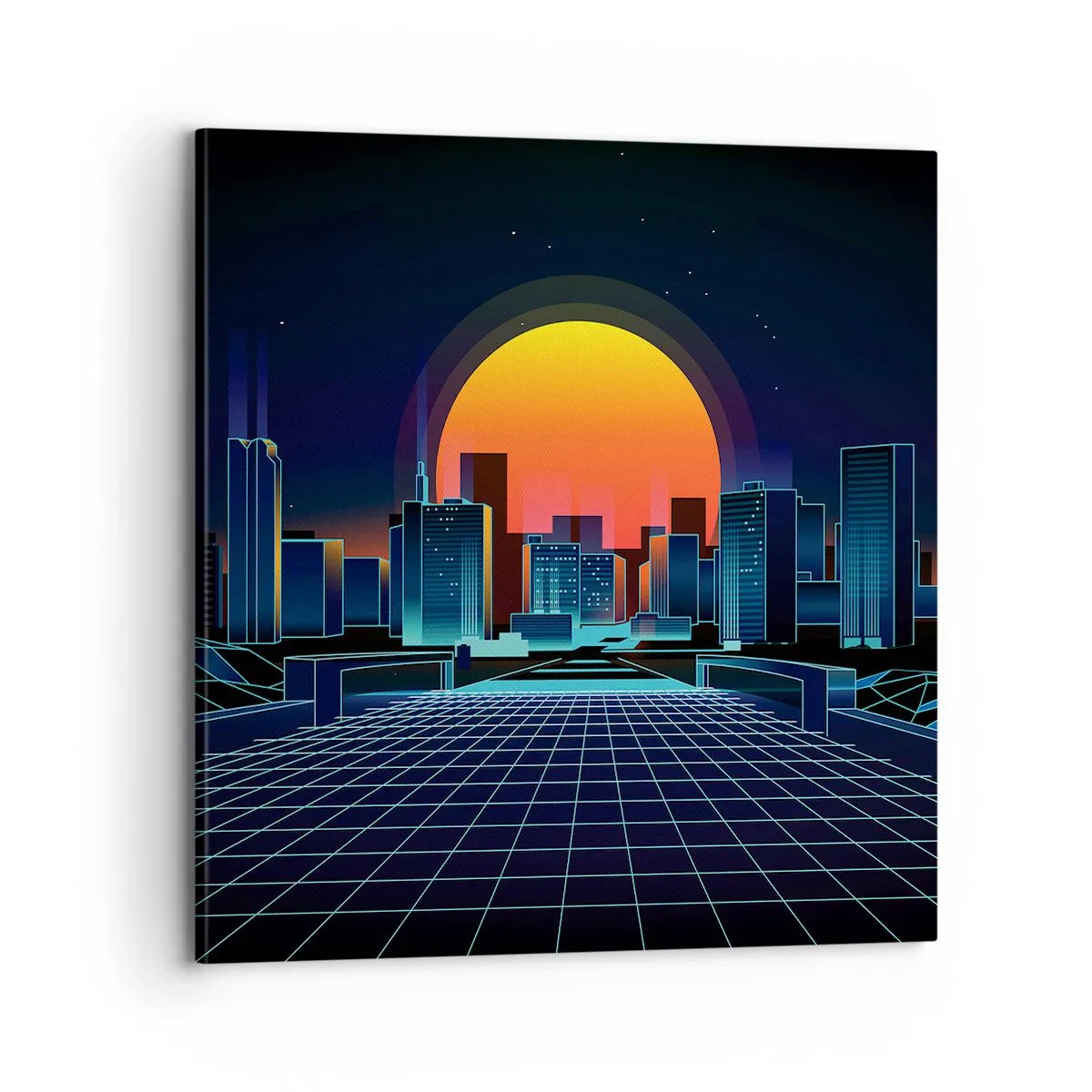 Bild auf Leinwand - Leinwandbild - Willst du immer noch zu Real gehen? - 70x70 cm