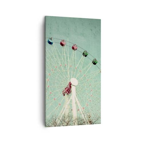 Bild auf Leinwand - Leinwandbild - Wir laden zum Spiel ein - 45x80 cm