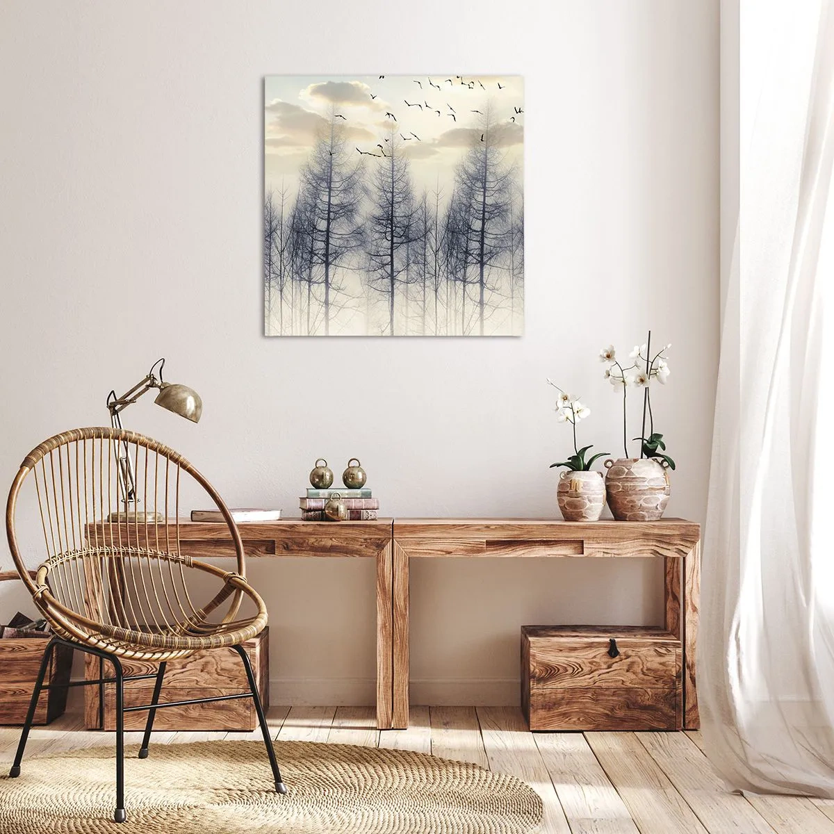 Bild auf Leinwand - Leinwandbild - Waldgeister - 40x40 cm