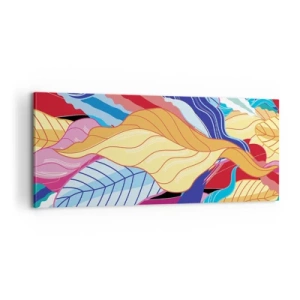 Bild auf Leinwand - Leinwandbild - Buntes Durcheinander - 100x40 cm