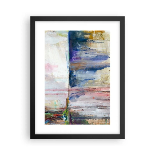 Poster in einem schwarzem Rahmen - Bunte Eindrücke und Assoziationen - 30x40 cm