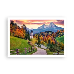 Poster - Landschaftsartige Malerei - 91x61 cm
