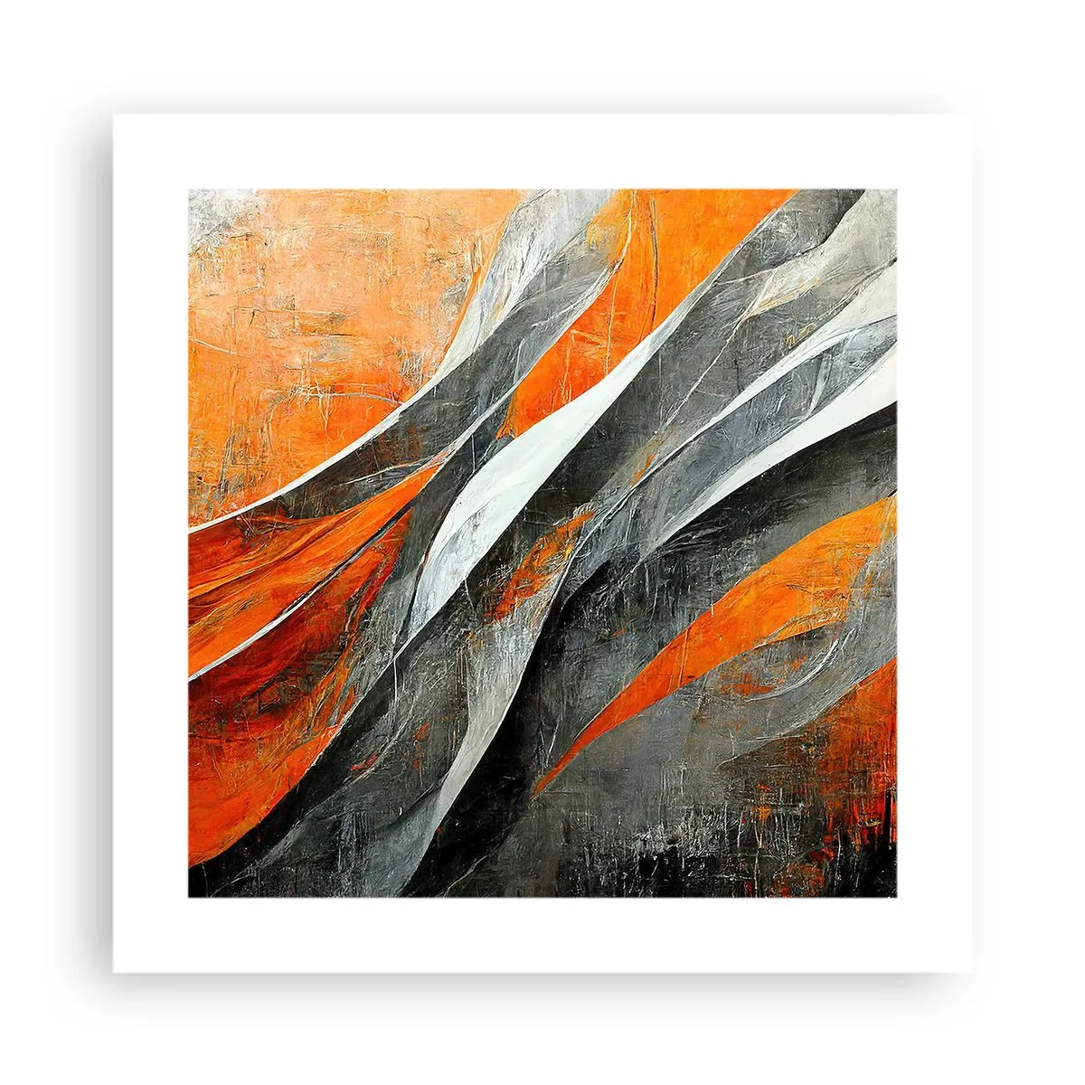 Poster - Hitze und Kälte - 40x40 cm