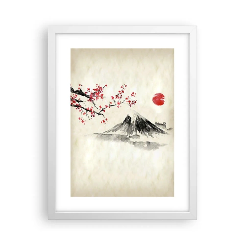 Poster in einem weißen Rahmen - Liebe Japan - 30x40 cm