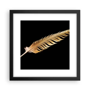 Poster in einem schwarzem Rahmen - Er hat ein ungewöhnliches Schreibtalent ... - 30x30 cm