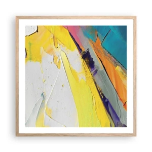 Poster in einem Rahmen aus heller Eiche - Die Anatomie des Lichts - 60x60 cm