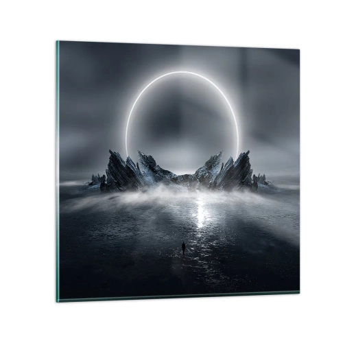 Glasbild - Bild auf glas - Ende der Geschichte - 50x50 cm