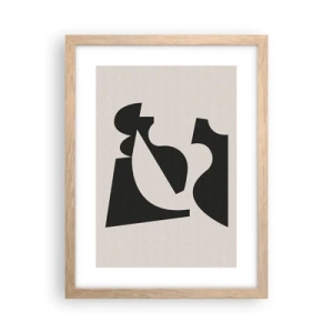 Poster in einem Rahmen aus heller Eiche - Zum Selbstbauen - 30x40 cm