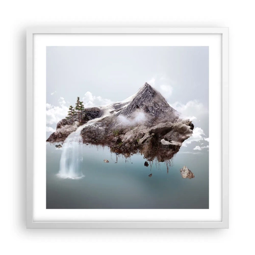 Poster in einem weißen Rahmen - Mit dem Auge eines Surrealisten - 50x50 cm