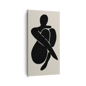 Bild auf Leinwand - Leinwandbild - In deinen eigenen Armen - 65x120 cm