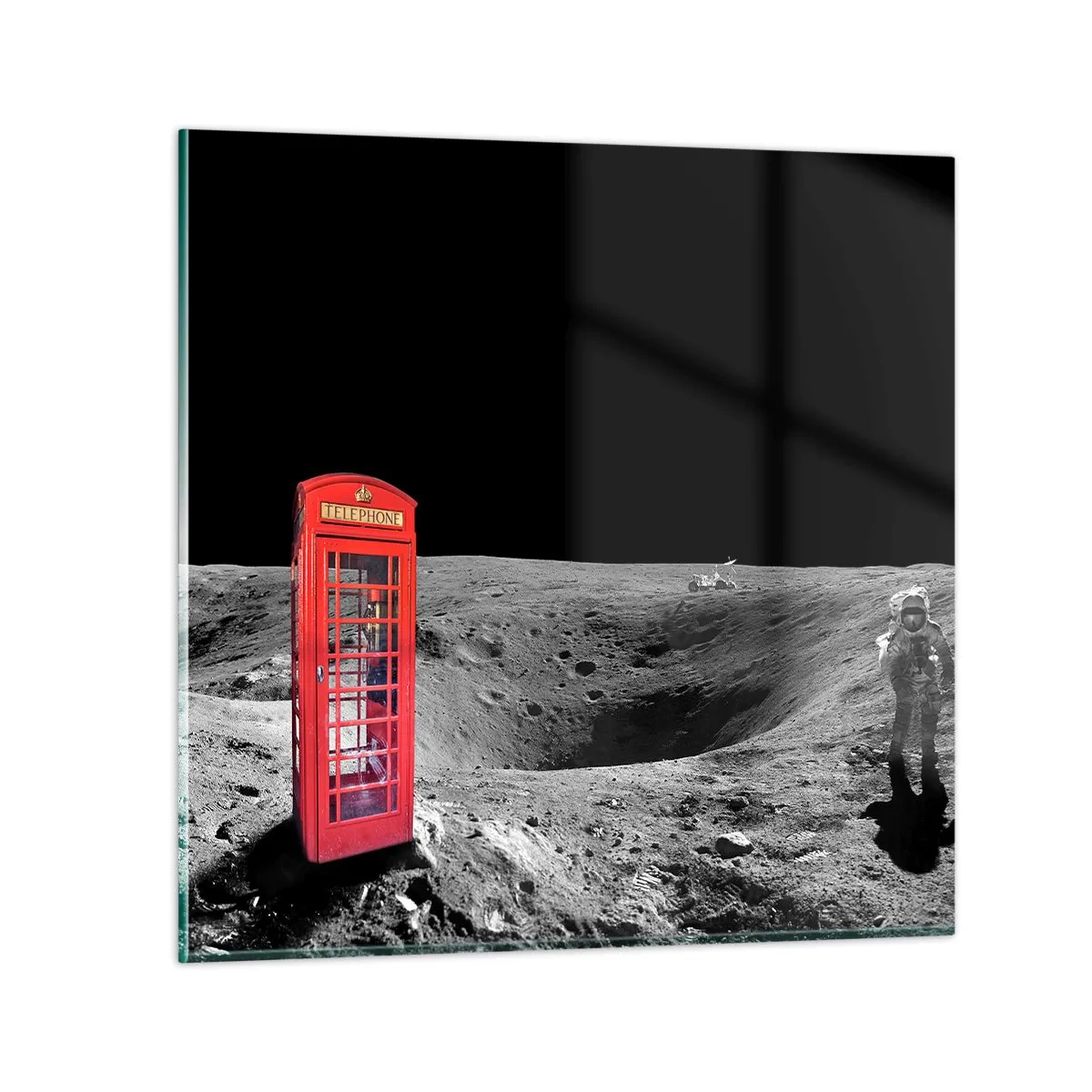 Glasbild - Bild auf glas - Ein kosmischer Witz - 70x70 cm
