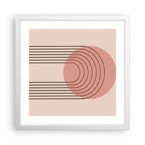 Poster in einem weißen Rahmen - Unwiderstehliche Anziehungskraft - 40x40 cm