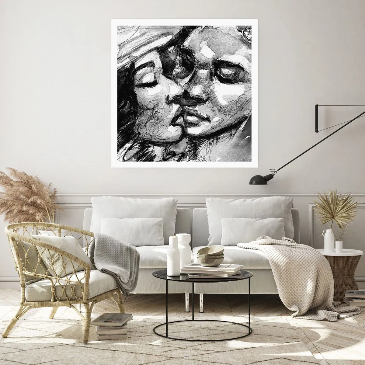 Poster - Zärtlicher Moment - 30x30 cm