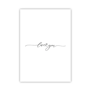 Poster - Schwarz auf weiß - 70x100 cm