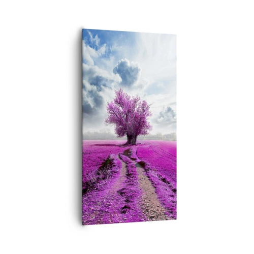 Bild auf Leinwand - Leinwandbild - Heide - Wildnis - 65x120 cm