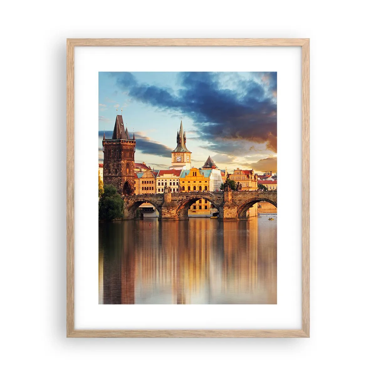 Poster in einem Rahmen aus heller Eiche - Schön seit Ewigkeiten - 40x50 cm