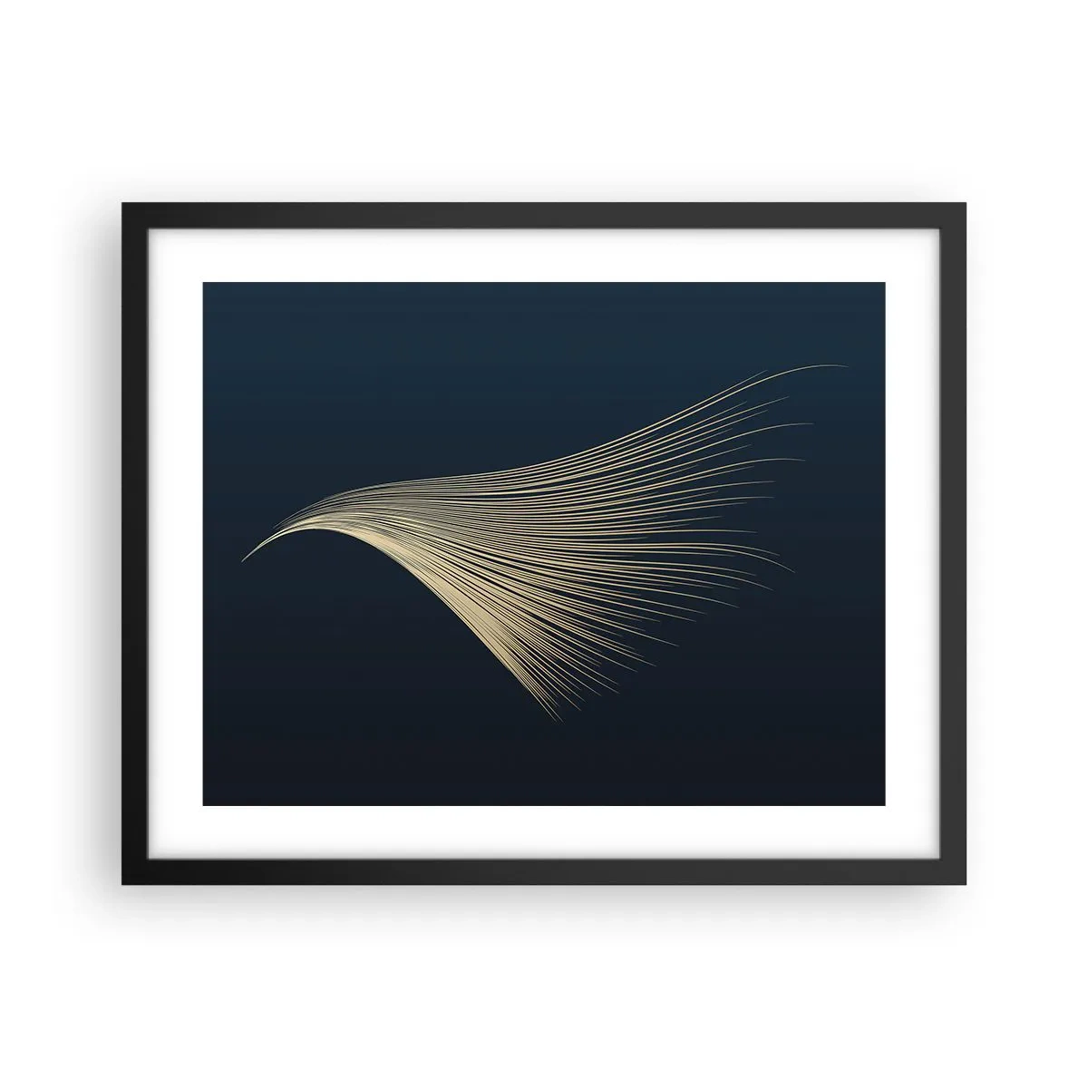 Poster in einem schwarzem Rahmen - Wie das Haar eines Engels - 50x40 cm