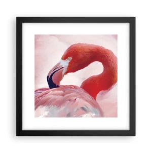 Poster in einem schwarzem Rahmen - Vogel Schönheit - 30x30 cm