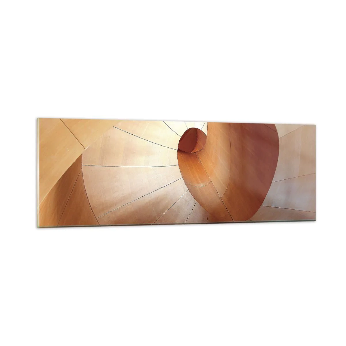 Glasbild - Bild auf glas - Architektonische Serpentine - 90x30 cm