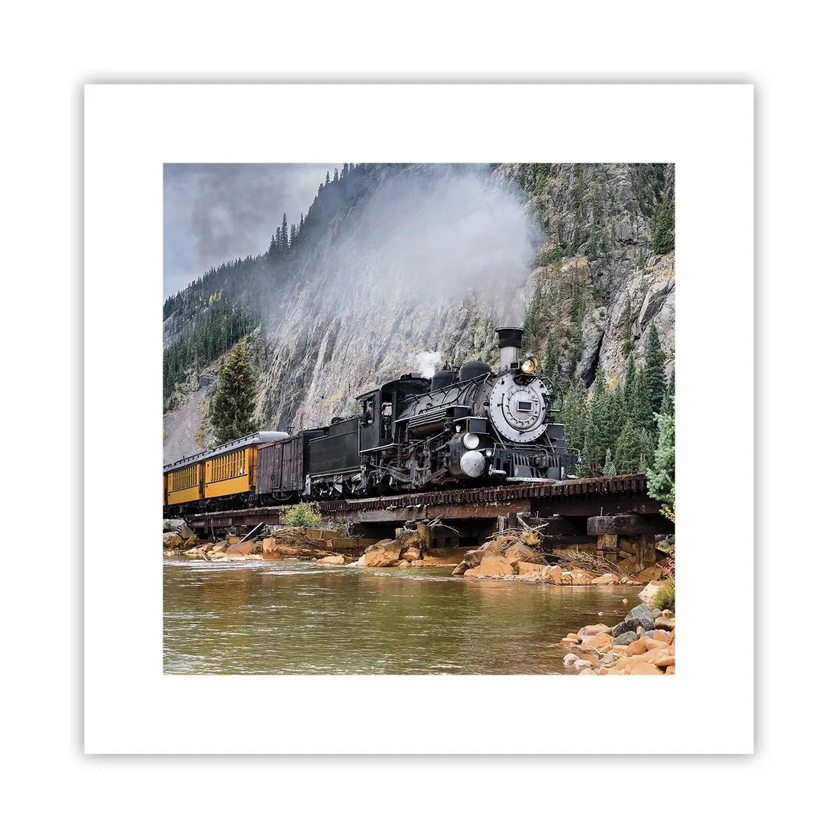 Poster - Wo willst du hin? Wohin? - 30x30 cm