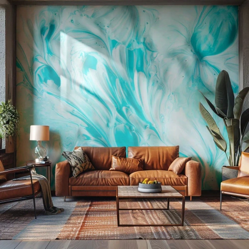 Fototapete Premium Canvas - Für immer zusammen - Abstraktion, Stück, Boho - 150x105 cm