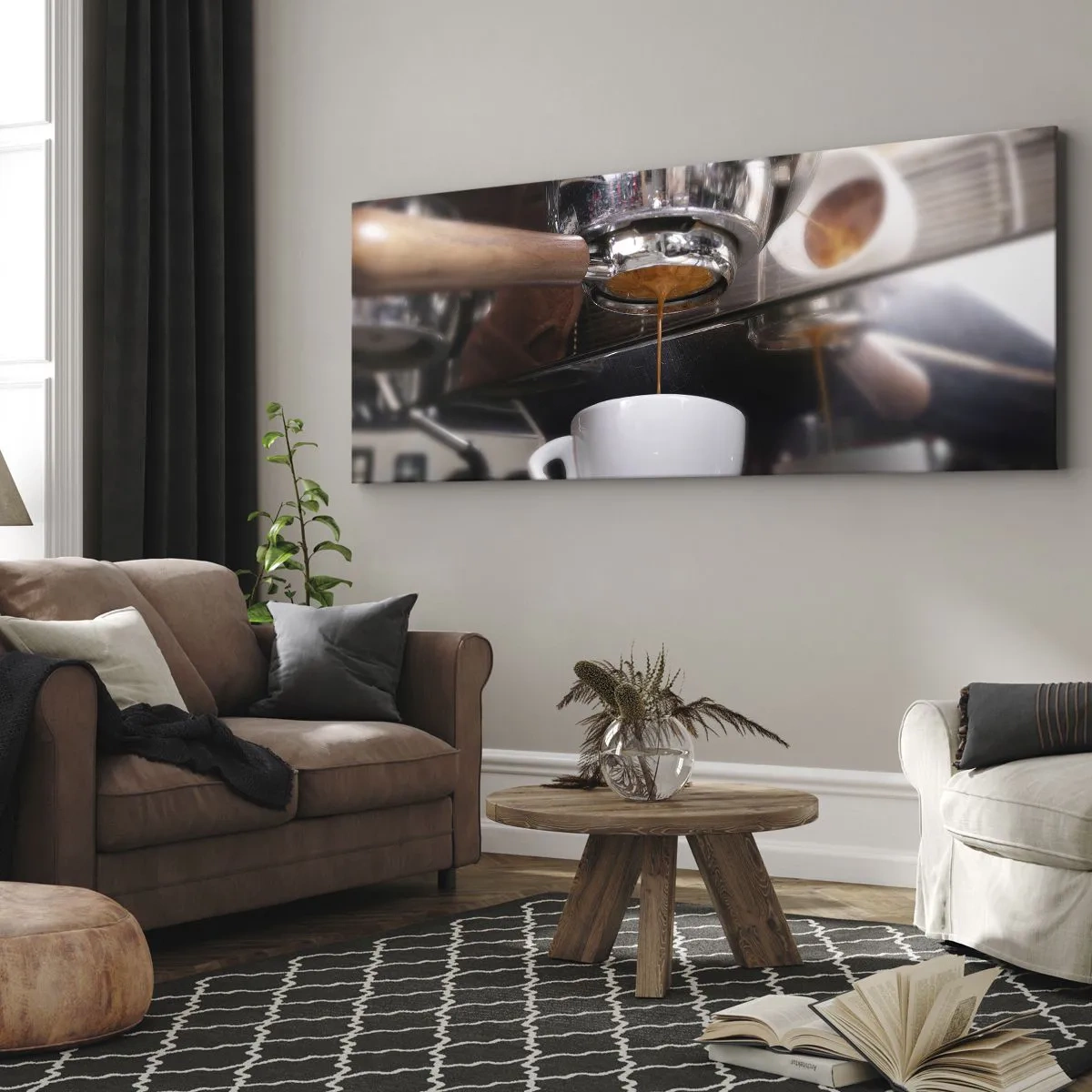 Bild auf Leinwand - Leinwandbild - Gute Zeit des Tages - 90x30 cm