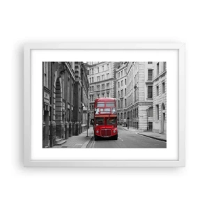 Poster in einem weißen Rahmen - Der Alltag muss nicht grau sein - 40x30 cm