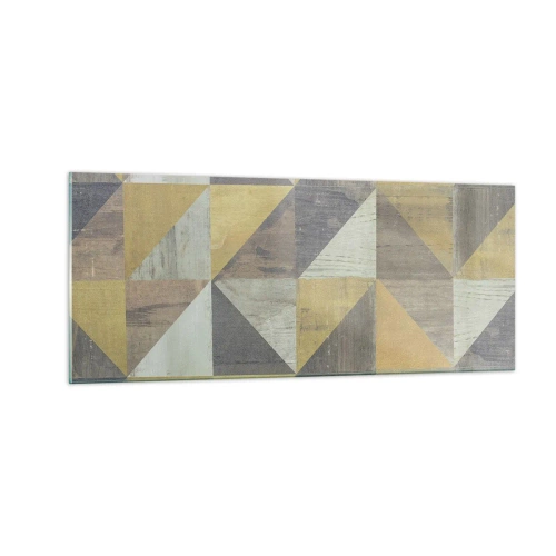 Glasbild - Bild auf glas - Am Winkel des Dreiecks - 100x40 cm