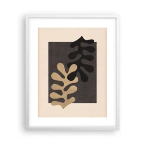 Poster in einem weißen Rahmen - Abwesenheit und Ergänzung - 40x50 cm