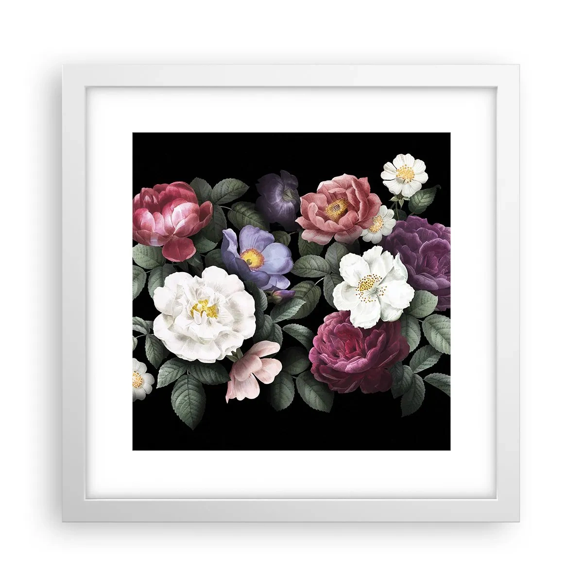 Poster in einem weißen Rahmen - Aus dem Englischen Garten - 30x30 cm